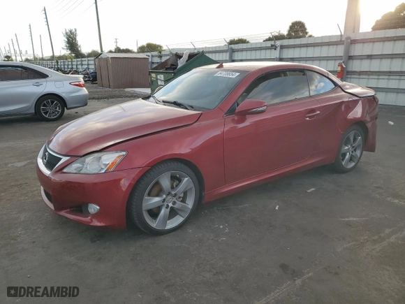 2010 Lexus IS 250C with VIN JTHFF2C27A2512196, listed as a Copart auction lot 84708654 with 148,995 mi miles and Salvage Title. Bid and sale history available at carsss.com. Image 1.