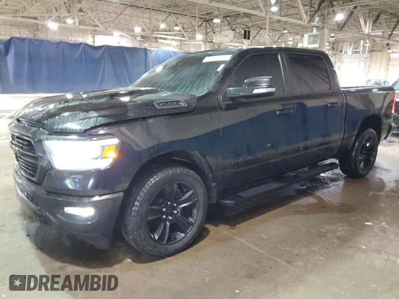 2020 Ram 1500 Big Horn with VIN 1C6RRFFG6LN268280, listed as a Copart auction lot 41741975 with 79,715 mi miles and Salvage Title. Bid and sale history available at carsss.com. Image 1.