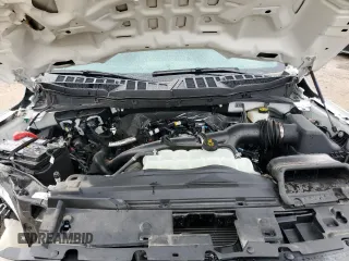 2024 Ford F-150 STX with VIN 1FTEW2KP9RKF20192, listed as a Copart auction lot 53884645 with 743 mi miles and Salvage Title. Bid and sale history available at carsss.com. Image 11.