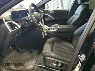 2025 BMW X6 xDrive40i with VIN 5UX33EX00S9W90983, listed as a Copart auction lot 46921935 with 25,566 mi miles and Clean Title. Bid and sale history available at carsss.com. Image 7.
