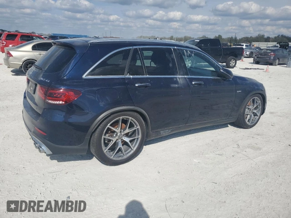 2020 Mercedes-Benz GLC with VIN W1N0G6EB0LF801501, listed as a Copart auction lot 44232655 with 382 mi miles and Salvage Title. Bid and sale history available at carsss.com. Image 3.