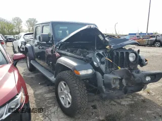 2020 Jeep Gladiator Sport S with VIN 1C6JJTAG6LL175653, listed as a Copart auction lot 54914395 with 62,065 mi miles and Salvage title. Bid and sale history available at DreamBid. Image 4.
