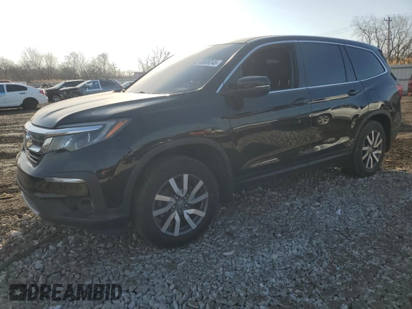 2021 Honda Pilot EX-L with VIN 5FNYF6H52MB088948, listed as a Copart auction lot 48586245 with 79,186 mi miles and Salvage Title. Bid and sale history available at carsss.com. Image 1.