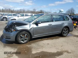 2015 Volkswagen Golf SportWagen TDI SE with VIN 3VWCA7AU4FM503473, listed as a Copart auction lot 51447715 with 161,636 mi miles and Salvage Title. Bid and sale history available at carsss.com. Image 1.