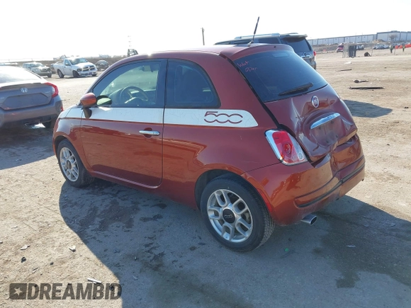 2014 FIAT 500 Pop with VIN 3C3CFFAR8ET169225, listed as a IAAI auction lot 41241741 with 126,860 mi miles. Bid and sale history available at carsss.com. Image 3.