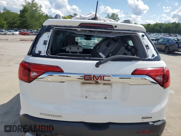 2019 GMC Acadia SLT with VIN 1GKKNMLSXKZ153292, listed as a Copart auction lot 56462415 with 65,172 mi miles and Salvage title. Bid and sale history available at DreamBid. Image 6.