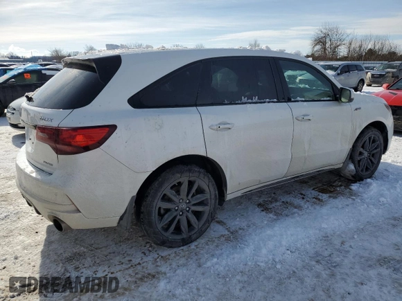 2020 Acura MDX Technology with VIN 5J8YD4H09LL800710, listed as a Copart auction lot 87171294 with 59,250 mi miles and Clean title. Bid and sale history available at DreamBid. Image 3.