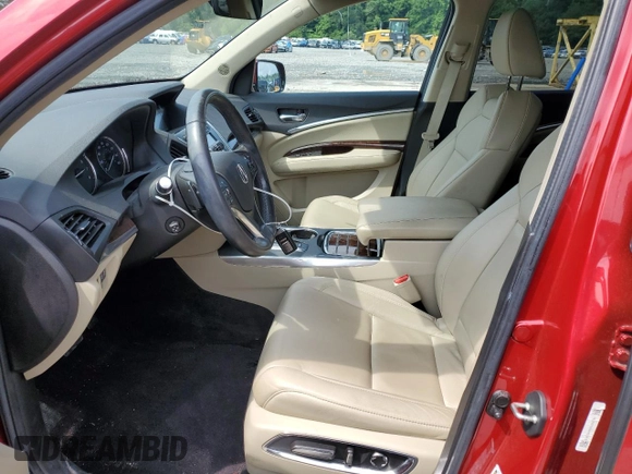 2019 Acura MDX with VIN 5J8YD4H34KL030165, listed as a Copart auction lot 62636695 with 64,753 mi miles and Salvage title. Bid and sale history available at DreamBid. Image 7.