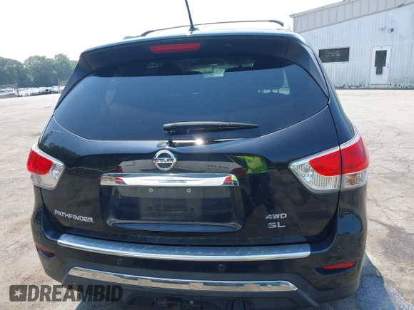 2015 Nissan Pathfinder SL with VIN 5N1AR2MM5FC684405, listed as a IAAI auction lot 42594415 with 130,691 mi miles and . Bid and sale history available at DreamBid. Image 16.