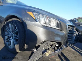 2018 Genesis G80 3.8L with VIN KMHGN4JE7JU262623, listed as a IAAI auction lot 41230215 with 94,006 mi miles. Bid and sale history available at carsss.com. Image 18.