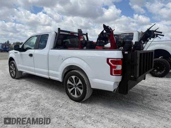 2019 Ford F-150 XL with VIN 1FTEX1EP6KKF02824, listed as a Copart auction lot 55856805 with 60,805 mi miles and Clean Title. Bid and sale history available at carsss.com. Image 3.