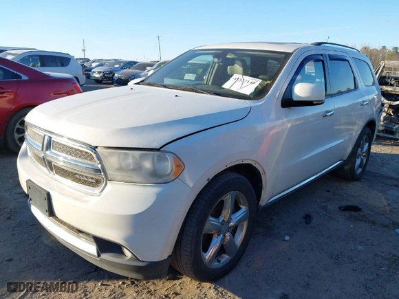2012 Dodge Durango Crew with VIN 1C4SDJDT1CC163492, listed as a IAAI auction lot 41327149 with 253,076 mi miles. Bid and sale history available at carsss.com. Image 2.