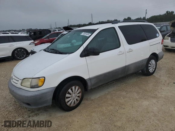 2001 Toyota Sienna LE with VIN 4T3ZF13C21U369506, listed as a Copart auction lot 74561634 with 0 mi miles and Salvage Title. Bid and sale history available at carsss.com. Image 1.