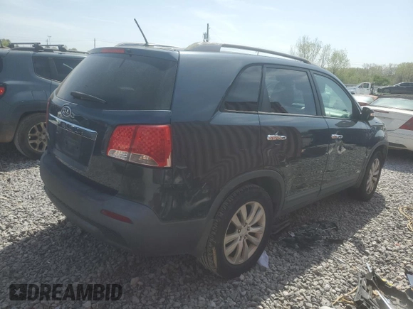 2011 Kia Sorento LX with VIN 5XYKTDA25BG086491, listed as a Copart auction lot 51582205 with 128,142 mi miles and Clean Title. Bid and sale history available at carsss.com. Image 3.