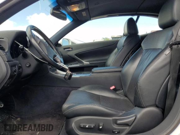 2013 Lexus IS 250 C with VIN JTHFF2C27D2528371, listed as a Copart auction lot 57607525 with 101,838 mi miles and Clean title. Bid and sale history available at DreamBid. Image 7.