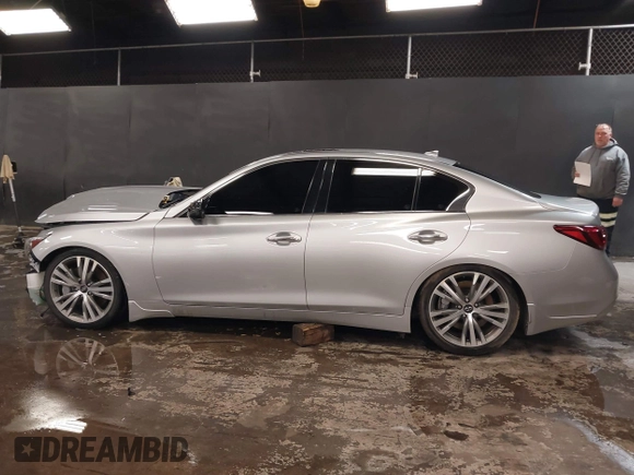 2019 Infiniti Q50 Luxe с VIN JN1EV7AR9KM557632, выставлен на аукционе IAAI как лот 41586335 с пробегом 55 886 миль миль и . История ставок и продаж доступна на DreamBid. Изображение 14.
