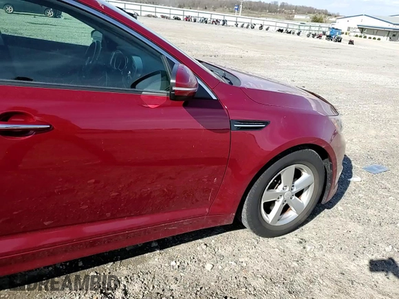 2015 Kia Optima LX with VIN 5XXGM4A70FG487309, listed as a Copart auction lot 50470835 with 96,517 mi miles and Salvage Title. Bid and sale history available at DreamBid. Image 10.