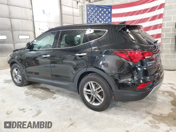 2017 Hyundai Santa Fe 2.4L with VIN 5NMZUDLB1HH022813, listed as a Copart auction lot 76973494 with 100,866 mi miles and Salvage title. Bid and sale history available at DreamBid. Image 2.