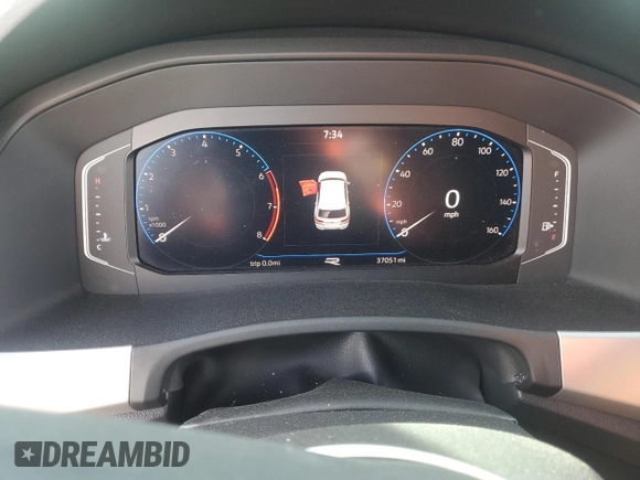 2021 Volkswagen Atlas SEL Premium R-Line with VIN 1V2FE2CAXMC206926, listed as a Copart auction lot 82925464 with 37,051 mi miles and Salvage title. Bid and sale history available at DreamBid. Image 9.