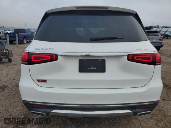 2021 Mercedes-Benz GLS 450 with VIN 4JGFF5KE6MA372050, listed as a Copart auction lot 66987174 with 78,528 mi miles and Salvage Title. Bid and sale history available at DreamBid. Image 6.