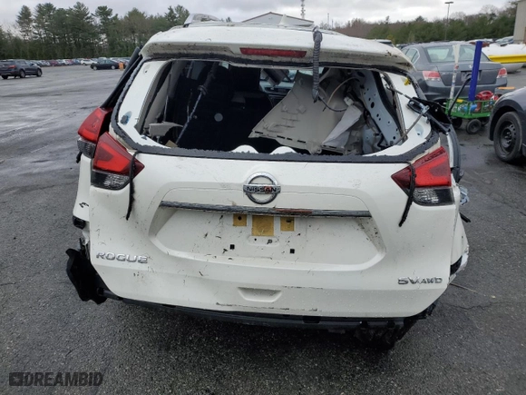 2019 Nissan Rogue SV with VIN JN8AT2MV1KW400943, listed as a Copart auction lot 50057015 with 70,451 mi miles and Salvage Title. Bid and sale history available at carsss.com. Image 6.