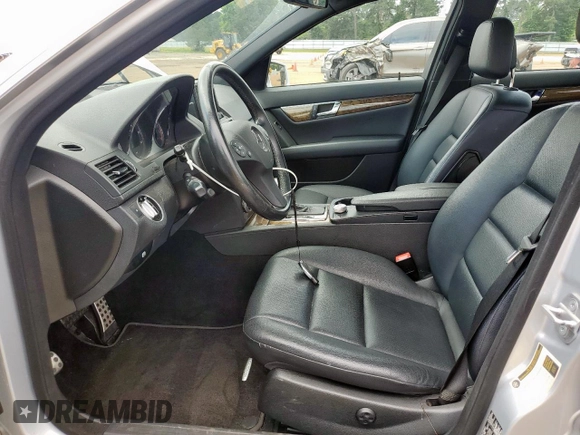 2011 Mercedes-Benz C 350 Sport with VIN WDDGF5GB3BR165689, listed as a Copart auction lot 58238945 with 131,224 mi miles and Salvage title. Bid and sale history available at DreamBid. Image 7.
