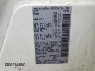 2019 Nissan Pathfinder S with VIN 5N1DR2MM7KC579940, listed as a Copart auction lot 47965875 with 78,477 mi miles and Salvage title. Bid and sale history available at DreamBid. Image 13.