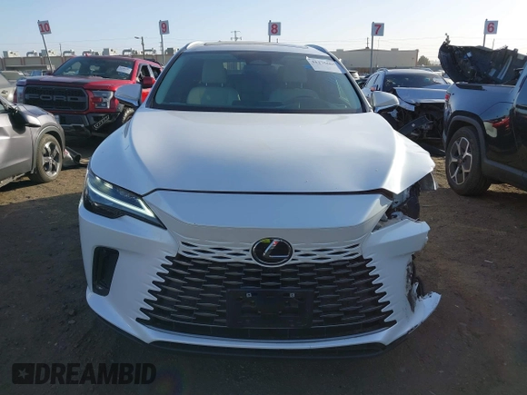 2023 Lexus RX with VIN 2T2BAMBA0PC016648, listed as a IAAI auction lot 41275605 with 12,382 mi miles. Bid and sale history available at carsss.com. Image 12.