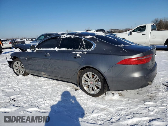 2018 Jaguar XF with VIN SAJBJ4EV6JCY56096, listed as a Copart auction lot 86593884 with 56,896 mi miles and Salvage Title. Bid and sale history available at DreamBid. Image 2.