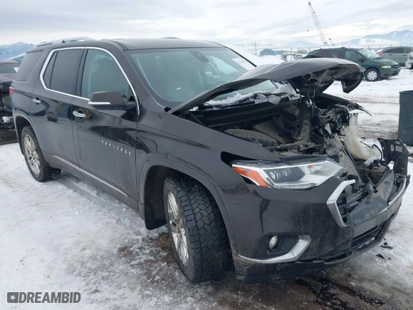 2018 Chevrolet Traverse High Country with VIN 1GNEVKKW8JJ176544, listed as a IAAI auction lot 41254016 with 1 mi miles. Bid and sale history available at carsss.com. Image 1.
