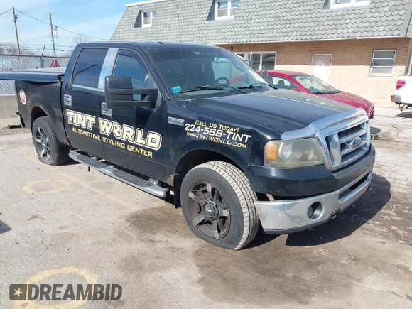 2008 Ford F-150 XLT with VIN 1FTPW14V98FA77600, listed as a IAAI auction lot 41544896 with 231,503 mi miles. Bid and sale history available at carsss.com. Image 1.