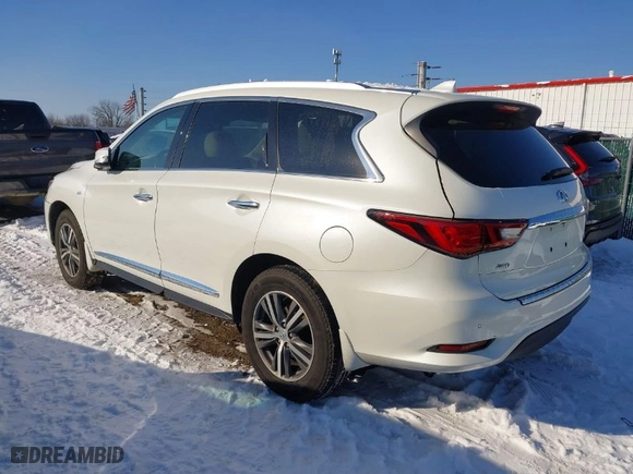 2020 Infiniti QX60 LUXE with VIN 5N1DL0MM0LC535835, listed as a IAAI auction lot 41226329 with 58,285 mi miles. Bid and sale history available at carsss.com. Image 3.
