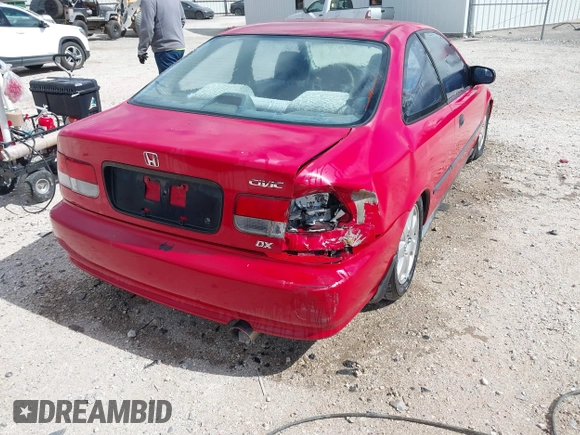1999 Honda Civic DX with VIN 1HGEJ6129XL091348, listed as a IAAI auction lot 41817088 with 179,246 mi miles. Bid and sale history available at carsss.com. Image 4.