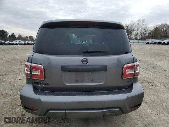 2020 Nissan Armada SL with VIN JN8AY2NC8L9616156, listed as a Copart auction lot 47469885 with 118,662 mi miles and Salvage Title. Bid and sale history available at carsss.com. Image 6.