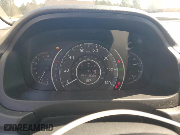 2014 Honda CR-V LX with VIN 2HKRM3H34EH537038, listed as a Copart auction lot 48542305 with 195,398 mi miles and Salvage Title. Bid and sale history available at carsss.com. Image 9.