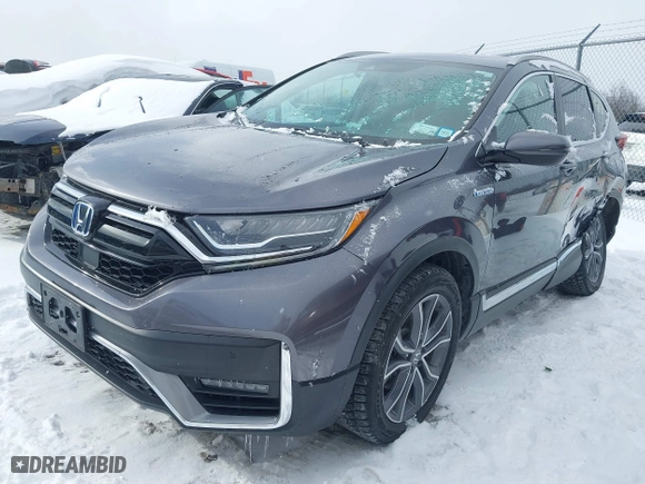 2020 Honda CR-V Hybrid Touring with VIN 7FART6H91LE001303, listed as a IAAI auction lot 41429438 with 61,560 mi miles. Bid and sale history available at carsss.com. Image 17.