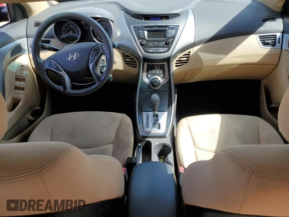2013 Hyundai Elantra Limited with VIN KMHDH4AE4DU740611, listed as a Copart auction lot 54711845 with 95,408 mi miles and Salvage Title. Bid and sale history available at DreamBid. Image 8.