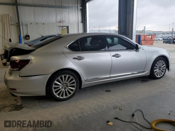 2013 Lexus LS 460 with VIN JTHCL5EF0D5018682, listed as a Copart auction lot 55614405 with 138,319 mi miles and Salvage title. Bid and sale history available at DreamBid. Image 3.