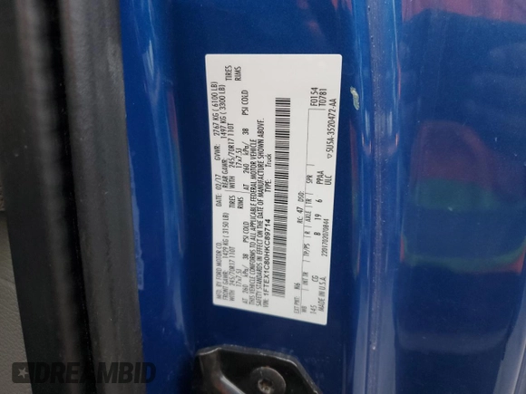 2017 Ford F-150 XL with VIN 1FTEX1C80HKC89714, listed as a Copart auction lot 47952195 with 84,123 mi miles and Salvage Title. Bid and sale history available at carsss.com. Image 12.