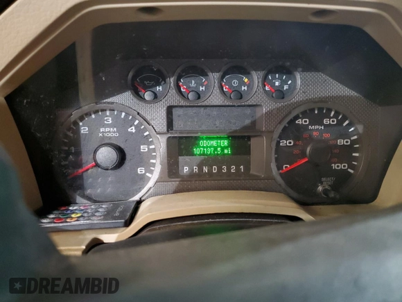 2008 Ford Super Duty F-250 SRW XL with VIN 1FTSX21528ED40386, listed as a Copart auction lot 89192065 with 107,137 mi miles and Salvage Title. Bid and sale history available at carsss.com. Image 9.