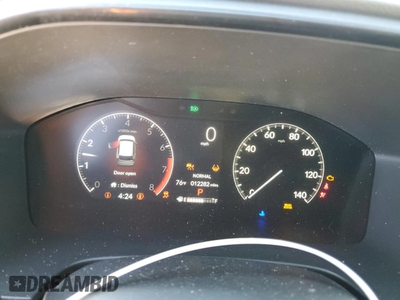 2024 Honda CR-V EX-L with VIN 2HKRS3H74RH336125, listed as a Copart auction lot 46552175 with 12,282 mi miles and Salvage Title. Bid and sale history available at DreamBid. Image 9.