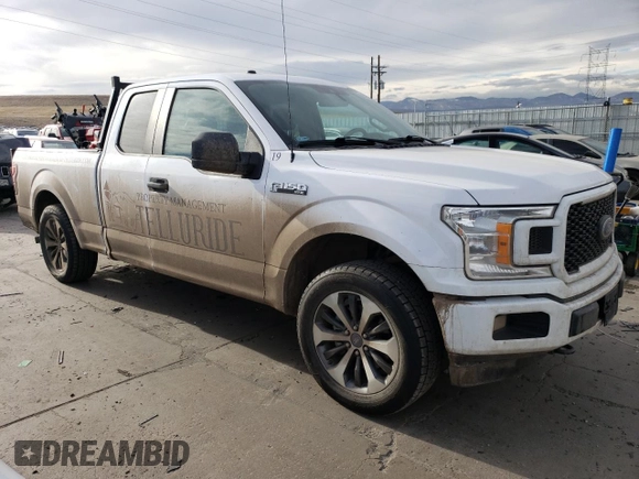 2019 Ford F-150 XL with VIN 1FTEX1EP6KKF02824, listed as a Copart auction lot 85951804 with 60,583 mi miles and Clean Title. Bid and sale history available at carsss.com. Image 4.