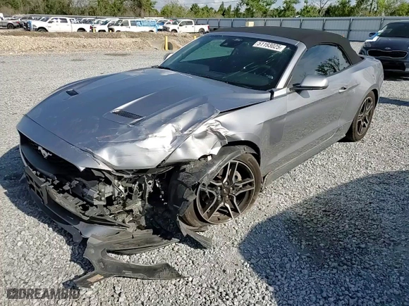 2021 Ford Mustang EcoBoost with VIN 1FATP8UH9M5122605, listed as a Copart auction lot 51193025 with 83,468 mi miles and Salvage Title. Bid and sale history available at carsss.com. Image 11.