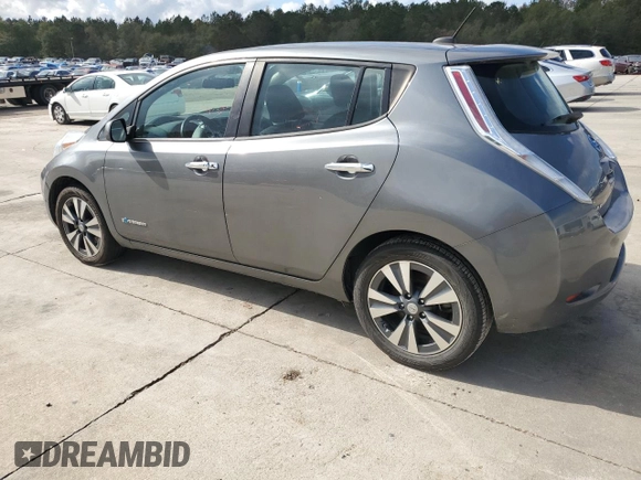 2015 Nissan LEAF SL with VIN 1N4AZ0CP3FC317142, listed as a Copart auction lot 79734984 with 77,437 mi miles and Salvage title. Bid and sale history available at DreamBid. Image 2.