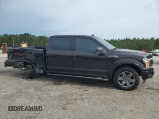 2019 Ford F-150 XL with VIN 1FTEW1E40KFC77222, listed as a Copart auction lot 57392505 with 87,430 mi miles and Salvage title. Bid and sale history available at DreamBid. Image 4.