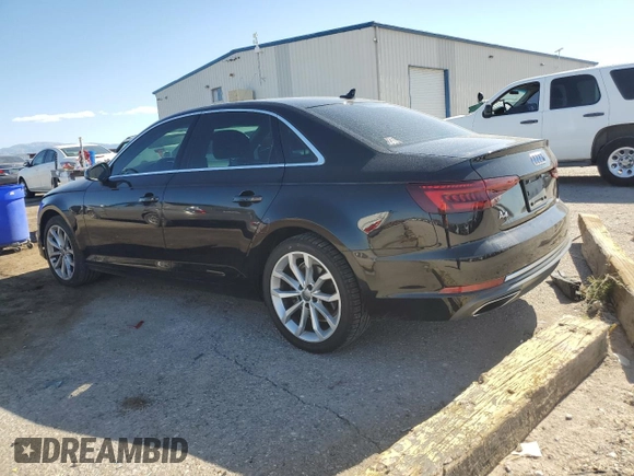 2019 Audi A4 Premium with VIN WAUGMAF44KN005370, listed as a Copart auction lot 56368725 with 87,007 mi miles and Salvage title. Bid and sale history available at DreamBid. Image 2.