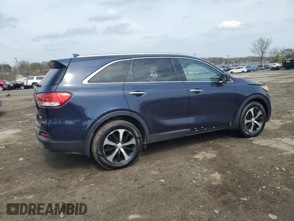 2017 Kia Sorento EX with VIN 5XYPHDA58HG205029, listed as a Copart auction lot 51811395 with 121,705 mi miles and Clean Title. Bid and sale history available at DreamBid. Image 3.