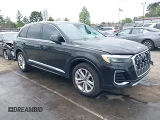 2025 Audi Q7 Premium Plus with VIN WA1LVBF7XSD010250, listed as a IAAI auction lot 41914715 with 7,004 mi miles and . Bid and sale history available at DreamBid. Image 1.