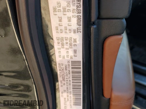 2013 Jeep Grand Cherokee Overland with VIN 1C4RJFCTXDC525097, listed as a Copart auction lot 42250875 with 214,368 mi miles and Salvage Title. Bid and sale history available at carsss.com. Image 13.