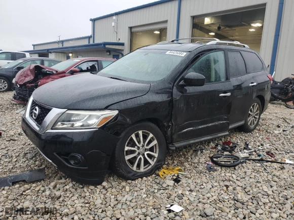 2014 Nissan Pathfinder S with VIN 5N1AR2MM9EC696166, listed as a Copart auction lot 84425384 with 184,634 mi miles and Clean Title. Bid and sale history available at carsss.com. Image 1.